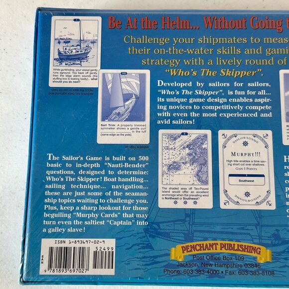 WHO'S THE SKIPPER?  Boaters Game Motor or Sail Fun & Educational  NEW SEALED - Picture 5 of 6